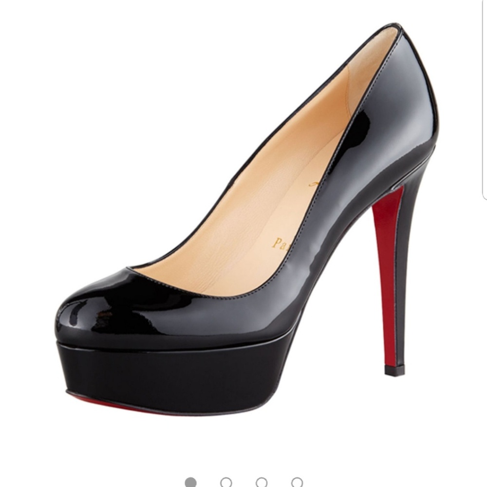 Black Patent Leather Christian Louboutins - Picture 4 of 5